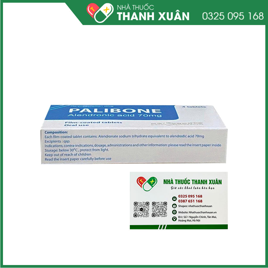 Palibone thuốc điều trị và phòng ngừa loãng xương ở nam giới và phụ nữ sau mãn kinh
